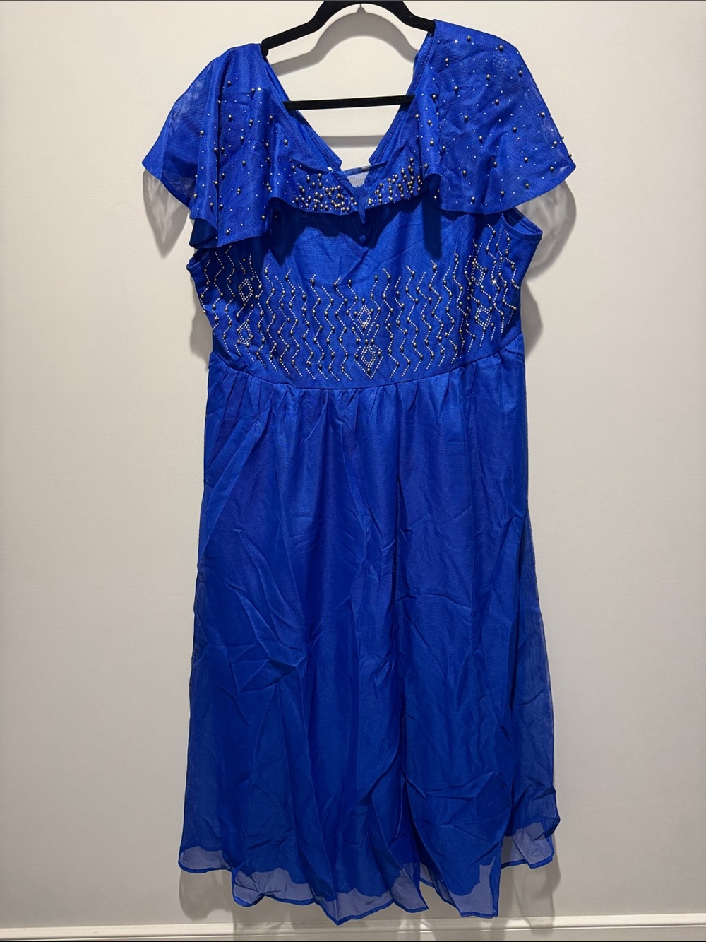 New in Package Womenβs Blue Embellished Formal Dress